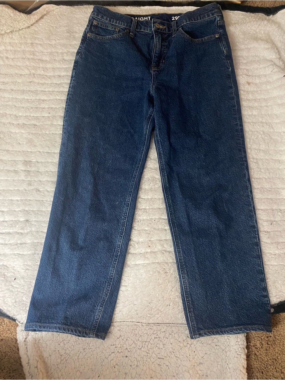 J. Crew Women's Dark Wash Straight-Leg Jeans